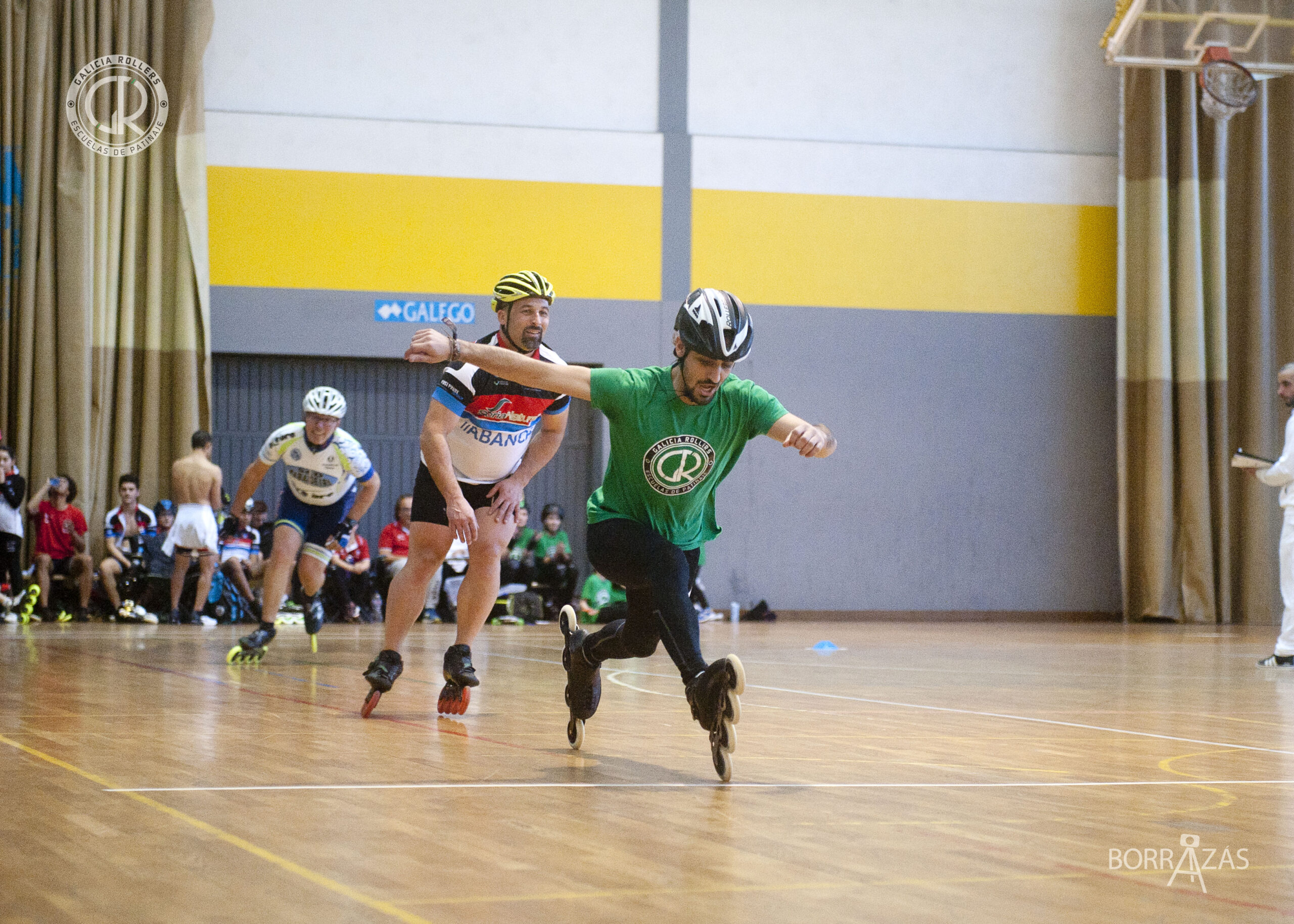 Doblete de Galicia Rollers en su debut en el Campeonato Gallego de Velocidad Indoor