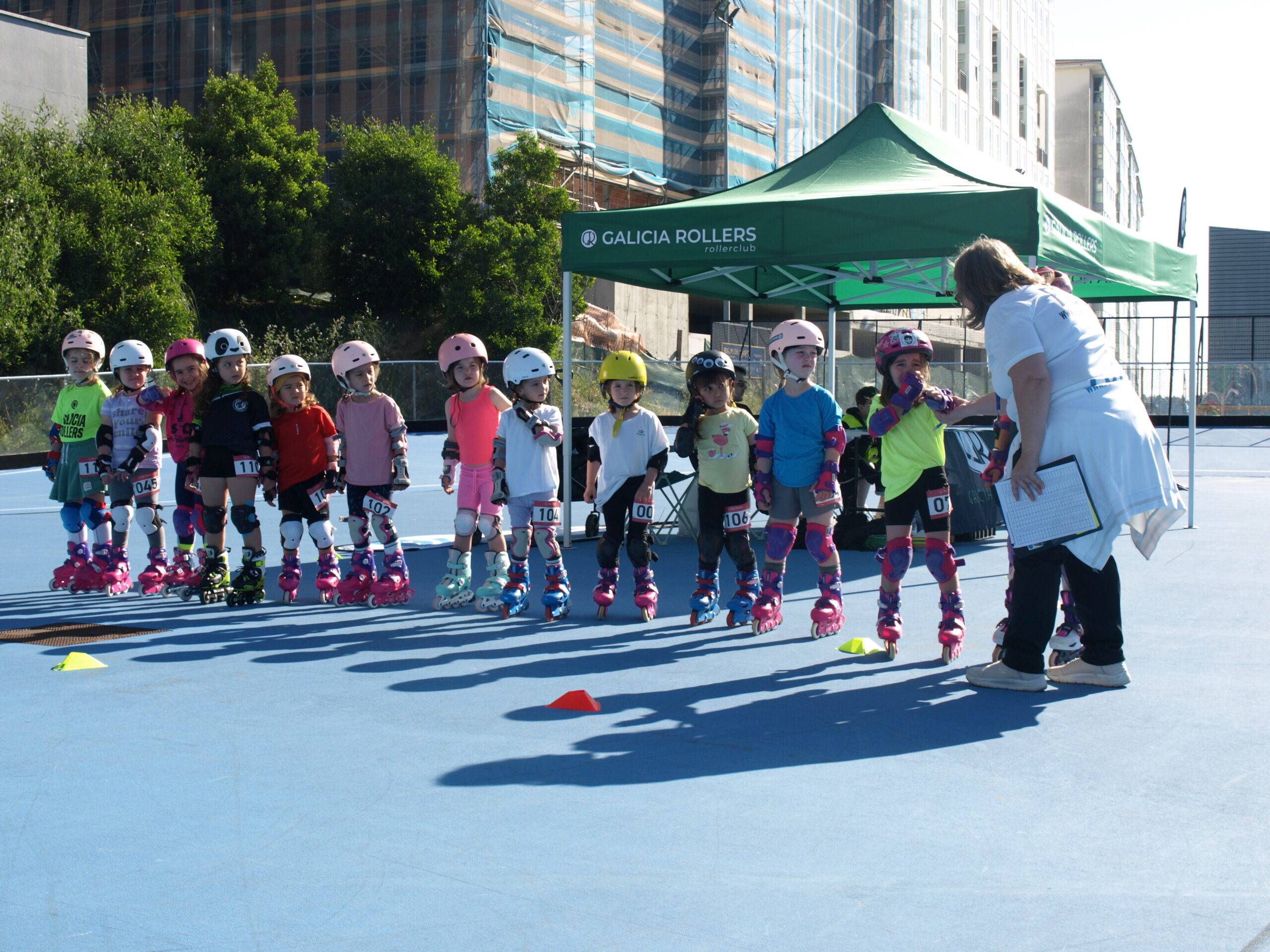 Éxito rotundo en las Xornadas Escolares de Carreiras a Patins en Novo Mesoiro